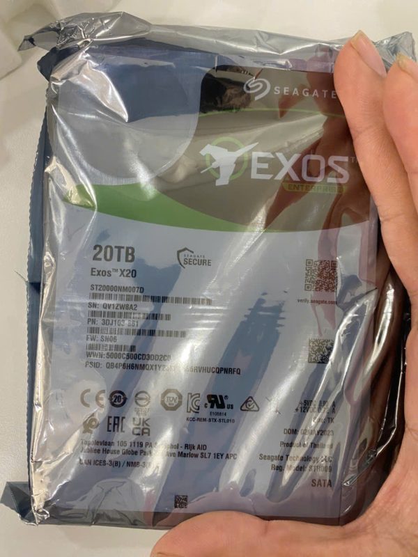 Seagate EXOS X22 22TB SATA SED 3.5IN 7200RPM 6GB/S 512E/4K