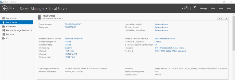 Cấu hình Active Directory